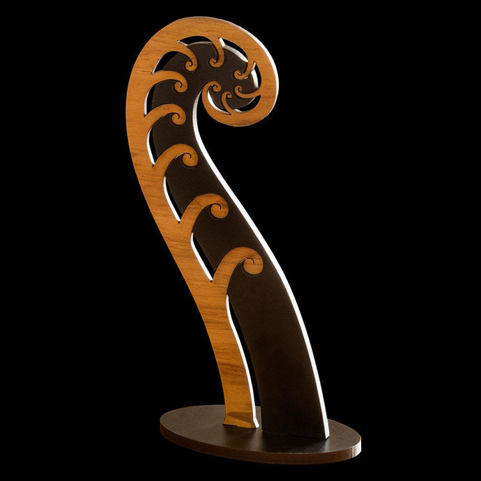 Wooden Koru Sculpture - ecoVert