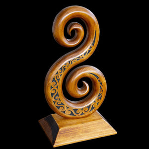 Large Carved Koru Sculpture - ecoVert