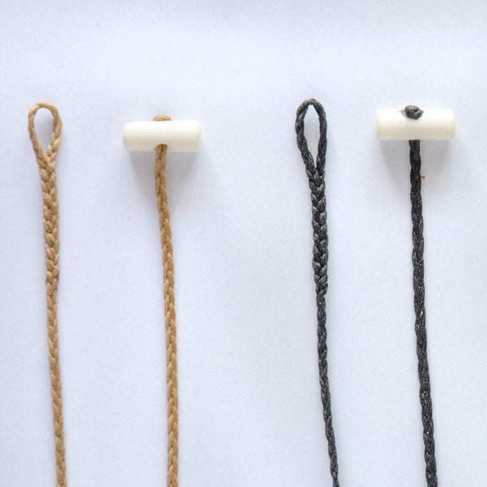 Plaited Cords with Bone Toggles - ecoVert