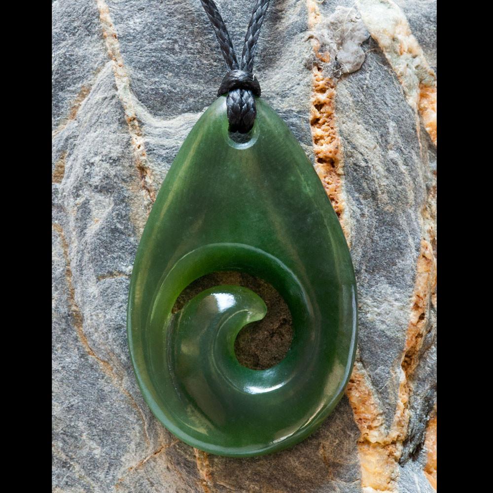 Jade Koru Drop by Ewan Parker