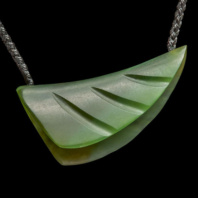 Translucent Jade Leaf by Madelyne Gourdin