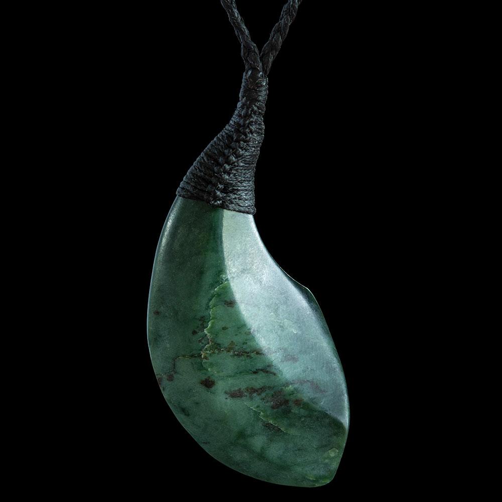 Large Rimu Jade Drop by Nick Balme