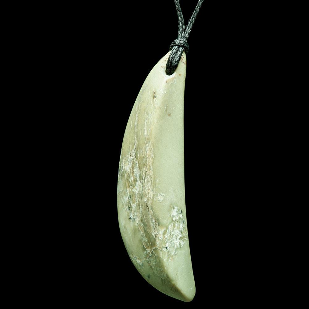 large Flower Jade River Stone Drop by Nick Balme