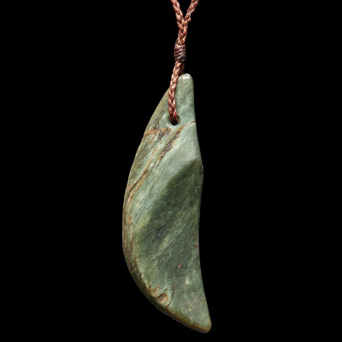 Large Flower Jade River Stone Drop by Nick Balme