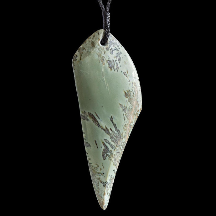 Large Kokopu Jade Drop by Alex Sands