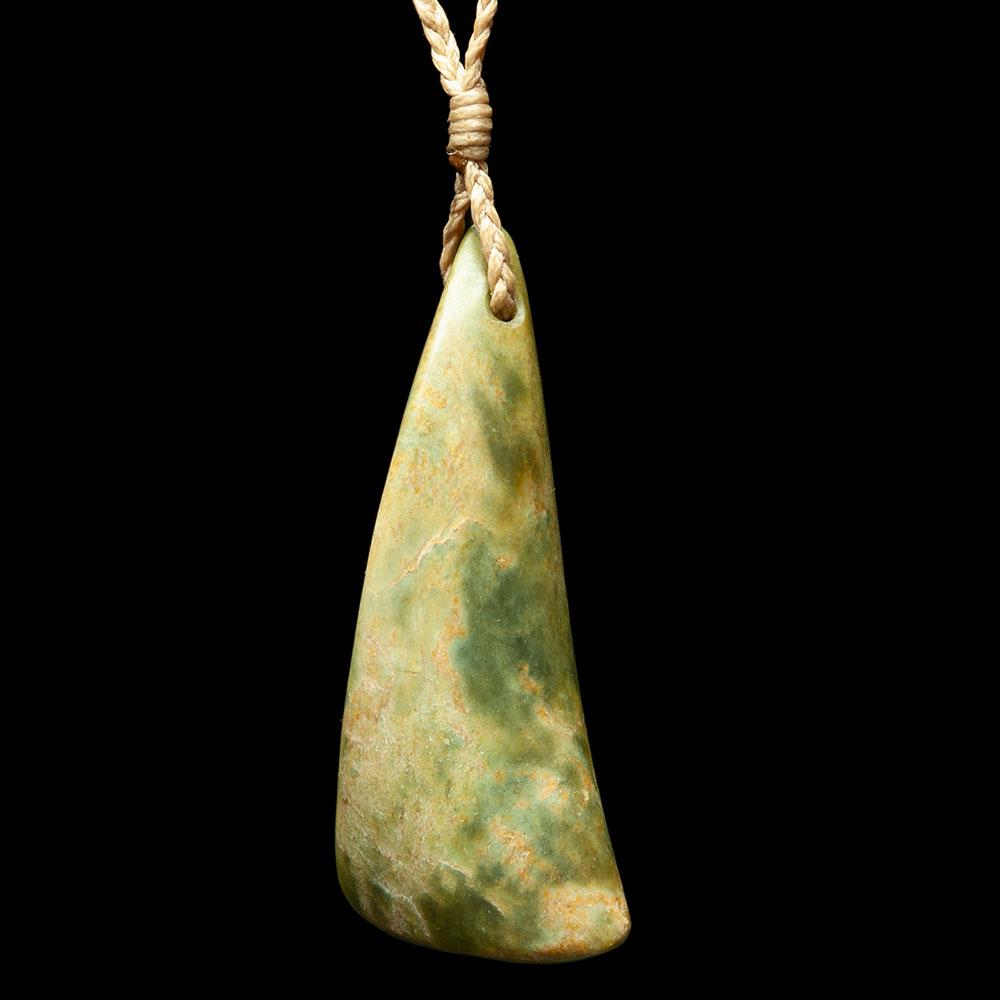 Large Jade Drop by Madelyne Gourdin