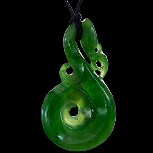 Jade Manaia Koru by Ross Crump