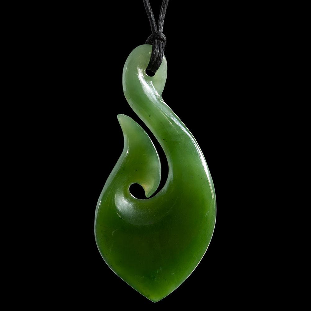 Jade Matau Pendant by Ross Crump