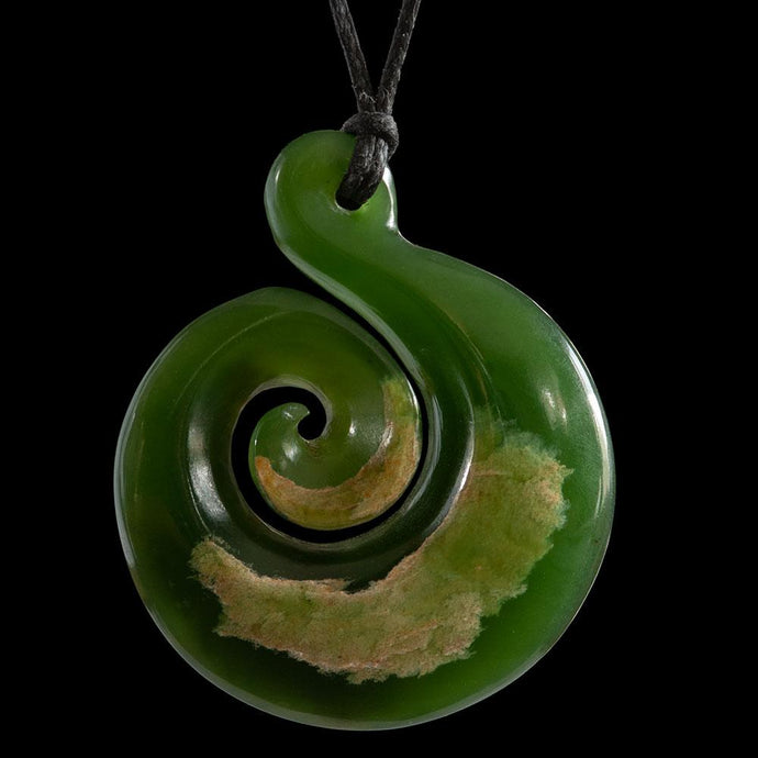 Flower Jade Koru by Ross Crump