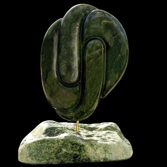 Large Jade Origins Sculpture by Kelvyn Anderson