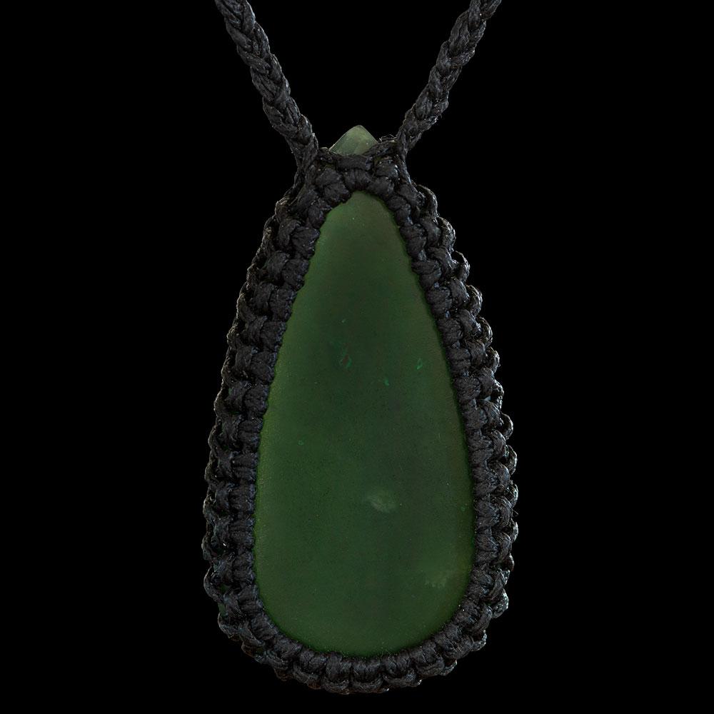 Bound Dark Kawakawa Jade Drop by Kerry Thompson