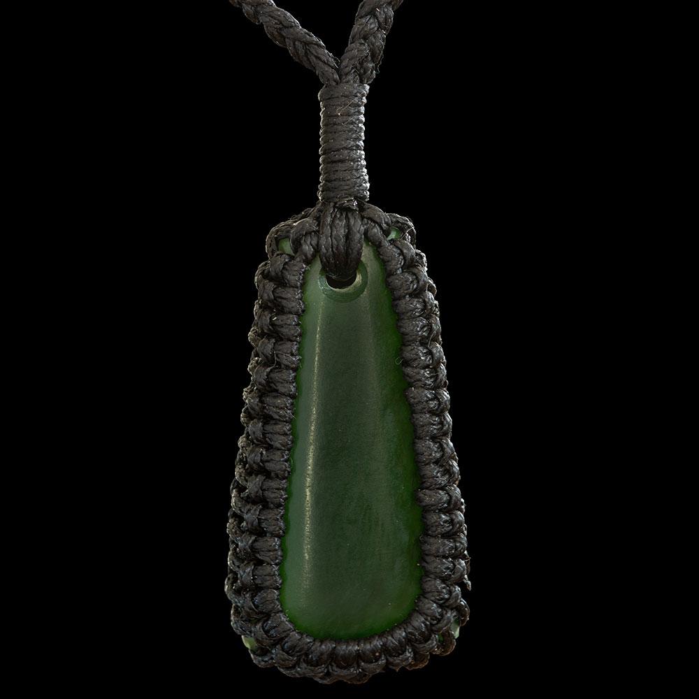 Bound Dark Kawakawa Jade Drop by Kerry Thompson